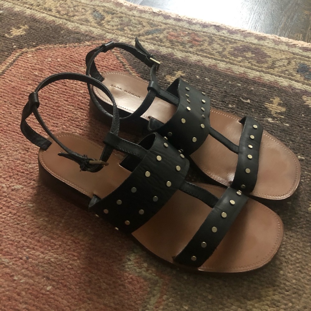Zara studded gladiator sandals